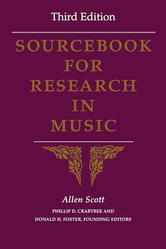 Beispielbild fr Sourcebook for Research in Music zum Verkauf von Blackwell's