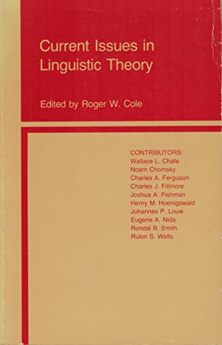 CURRENT ISSUES IN LINGUISTIC THEORY