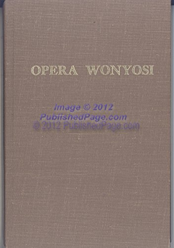 9780253134356: Opera Wonyosi