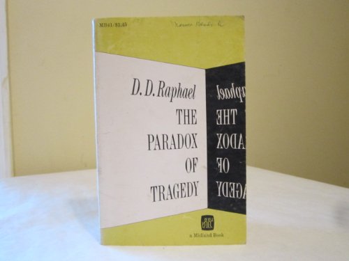 Paradox of Tragedy (9780253200419) by D.d. Raphael