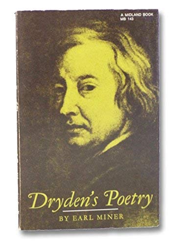 Dryden's Poetry (9780253201430) by Miner, Earl