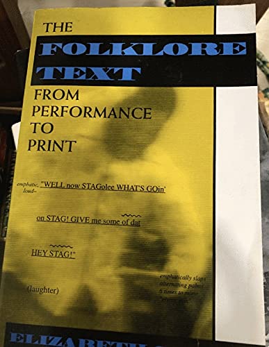 Folklore Text From Performance To Print