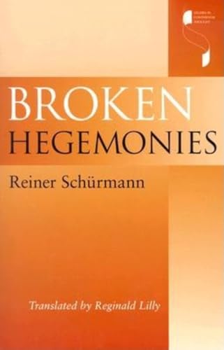 9780253215475: Broken Hegemonies (Studies in Continental Thought)