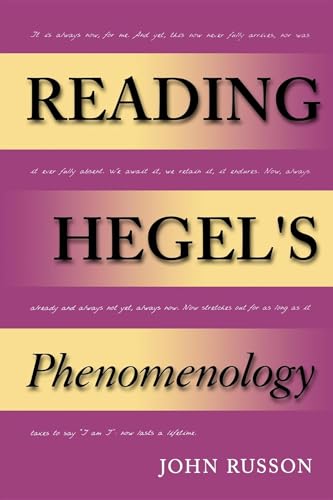 Beispielbild fr Reading Hegel's Phenomenology zum Verkauf von Shaker Mill Books