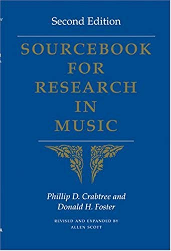 Imagen de archivo de Sourcebook for Research in Music, Second Edition a la venta por Wonder Book
