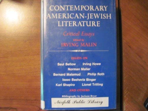 Stock image for Contemporary American-Jewish Literature: Critical Essays Malin, Irving for sale by Langdon eTraders