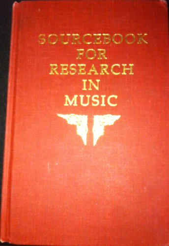 Beispielbild fr Sourcebook for Research in Music zum Verkauf von PsychoBabel & Skoob Books