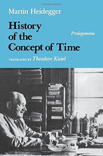 History of the Concept of Time: Prolegomena (Studies in Continental Thought) (9780253327307) by Heidegger, Martin