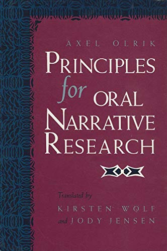 9780253341754: Principles for Oral Narrative Research