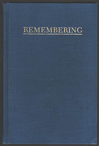 9780253349422: Remembering: A Phenomenological Study (Studies in Phenomenology & Existential Philosophy)