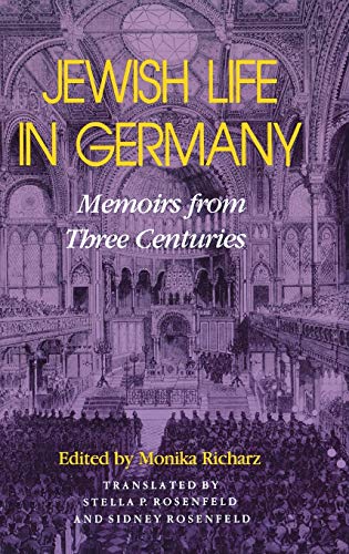 Imagen de archivo de Jewish Life in Germany: Memoirs from Three Centuries (The Modern Jewish Experience) a la venta por Hennessey + Ingalls