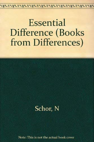 9780253350923: Essential Difference (Books from Differences)