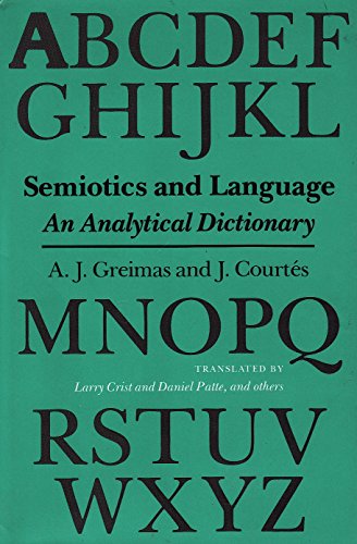 Beispielbild fr Semiotics and Language: An Analytical Dictionary (Advances in Semiotics) zum Verkauf von Friends of  Pima County Public Library