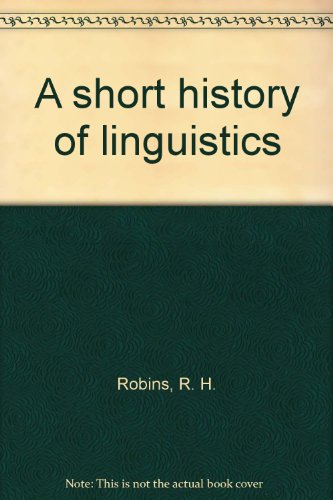 9780253352101: A Short History of Linguistics,