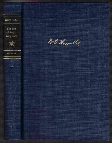 9780253353931: The son of Royal Langbrith (His A Selected edition of W. D. Howells, v. 26)