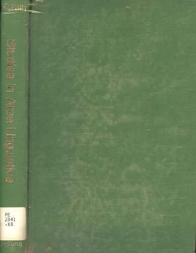 Imagen de archivo de Studies in Area Linguistics a la venta por Chequamegon Books