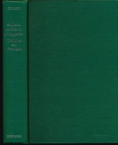 Beispielbild fr Studies in the History of Linguistics : Traditions and Paradigms zum Verkauf von Better World Books