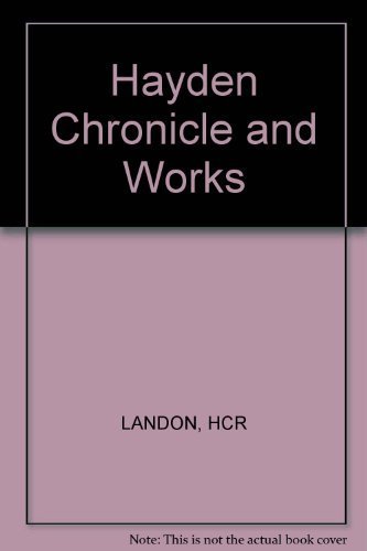 Stock image for Haydn: Chronicle and Worksvol. V. Haydn: The Late Years 18011809 for sale by ThriftBooks-Dallas