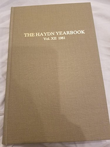 9780253371126: The Haydn Yearbook, 1981: 012