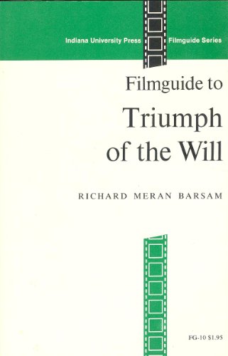 Beispielbild fr Filmguide to 'Triumph of the Will' zum Verkauf von Better World Books