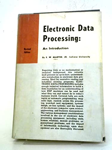 9780256003611: Electronic Data Processing: An Introduction