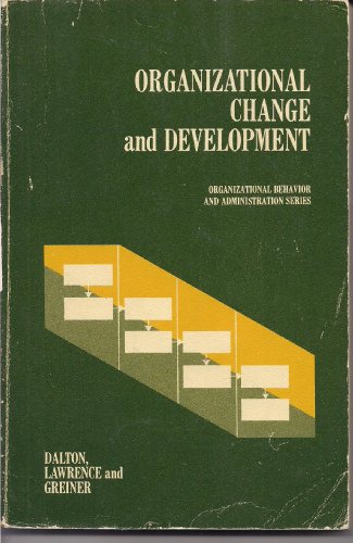 Imagen de archivo de Organizational Change and Development a la venta por Ammareal