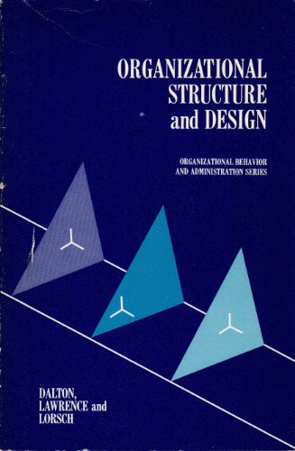9780256006070: Organizational Structure and Design