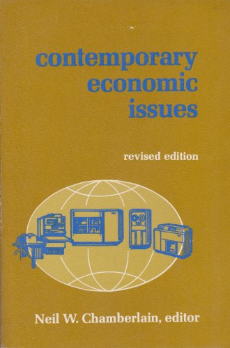 Beispielbild fr Contemporary Economic Issues zum Verkauf von Better World Books