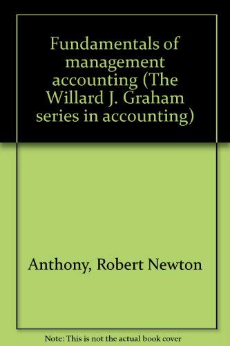 Imagen de archivo de Fundamentals of Management Accounting a la venta por Better World Books