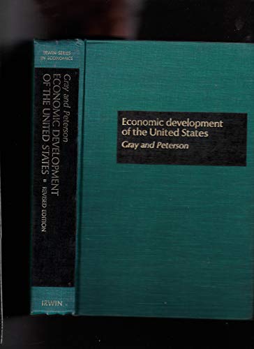 Beispielbild fr Economic Development of the United States zum Verkauf von Better World Books