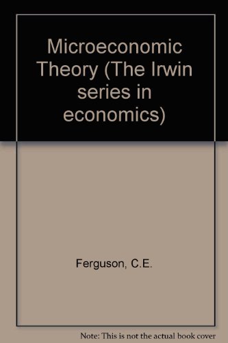 9780256016376: Microeconomic Theory (The Irwin series in economics)