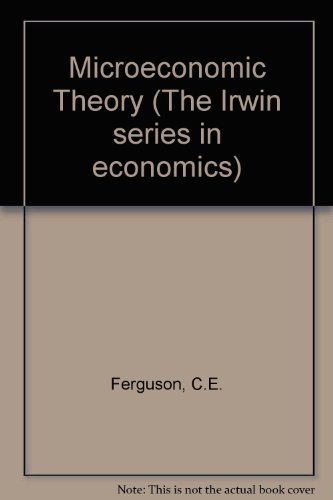 Stock image for Microeconomic theory (The Irwin series in economics) for sale by SecondSale