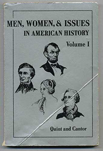 Stock image for Men, women, and issues in American history (Dorsey series in history) for sale by Wonder Book