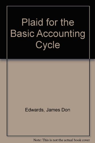 9780256017076: PLAID for the Basic Accounting Cycle (Irwin Programmed Learning Aid Series)
