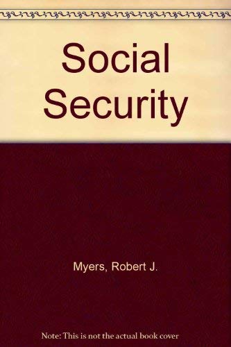 Imagen de archivo de Social security (McCahan Foundation book series) a la venta por Wonder Book