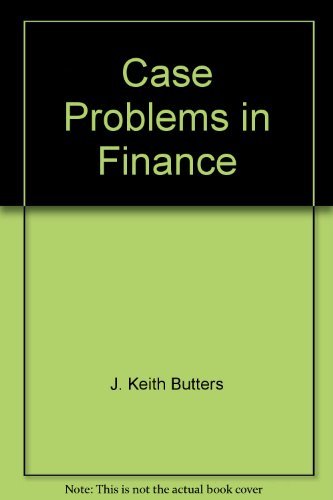 Stock image for Case Problems in Finance for sale by Wonder Book