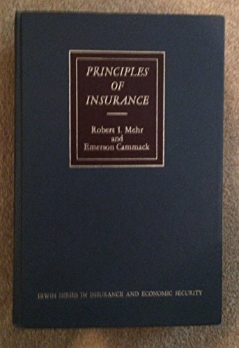 Stock image for Principles of Insurance for sale by Better World Books: West