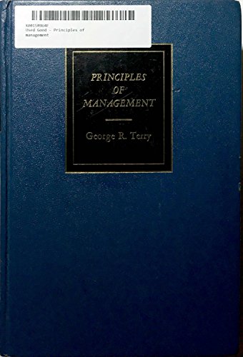 Imagen de archivo de Principles of management a la venta por HPB-Red
