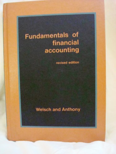 Beispielbild fr Fundamentals of financial accounting (The Willard J. Graham series in accounting) zum Verkauf von Wonder Book