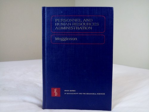 Stock image for Personnel: A Behavioral Approach to Administration (Irwin series in management and the behavioral sciences) for sale by Wonder Book