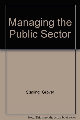 Imagen de archivo de Managing the Public Sector a la venta por Better World Books: West