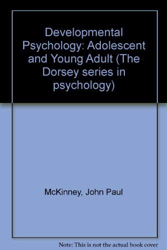 Imagen de archivo de Developmental Psychology, the Adolescent and Young Adult a la venta por Better World Books