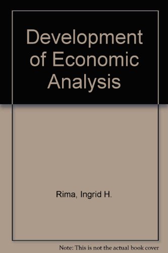 Imagen de archivo de Development of Economic Analysis a la venta por Better World Books