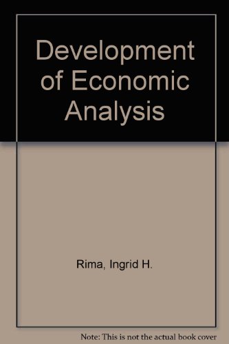 Stock image for Development of Economic Analysis for sale by Better World Books