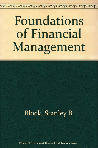 Imagen de archivo de Foundations of financial management a la venta por HPB-Red
