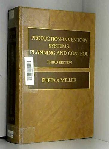 Stock image for Production-Inventory Systems : Planning and Control for sale by Better World Books