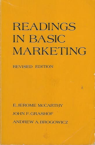 Stock image for Readings in Basic Marketing for sale by Better World Books