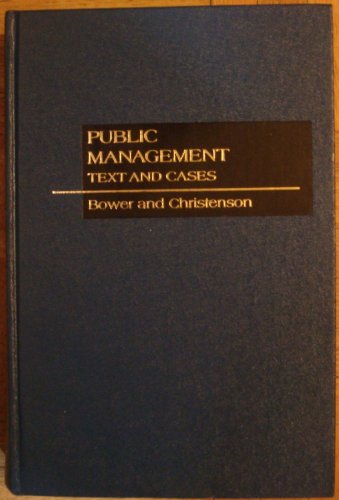 Stock image for Public Management for sale by Wonder Book