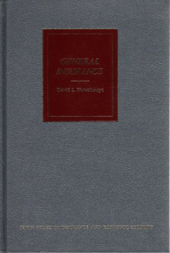 Stock image for General insurance (Irwin series in insurance and economic security) for sale by ThriftBooks-Dallas