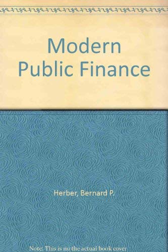 Imagen de archivo de Modern public finance (The Irwin series in economics) a la venta por HPB-Red